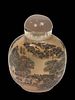 Chinese Hand Painted Oval Snuff Bottle