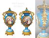 Pair of 19th C. French Sevres Meuseum Quality Vases