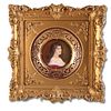 19th C. Royal Vienna Plate in Giltwood Ornate Frame