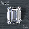 5.01 ct, G/VS1, Emerald cut GIA Graded Diamond. Appraised Value: $563,600 