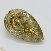 3.23 ct, Natural Fancy Brown Yellow Even Color, IF, Pear cut Diamond (GIA Graded), Appraised Value: $63,200 