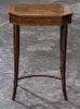 * A Regency Style Sewing Table Height 28 3/4 inches.