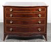 * A Regency Style Chest of Drawers Height 36 3/4 x width 46 1/4 x depth 21 1/2 inches.