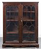 * A Chippendale Style Mahogany Bookcase Height 53 x width 43 x depth 14 1/2 inches.