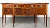 * A Federal Style Mahogany Sideboard Height 36 x width 72 x depth 23 1/2 inches.