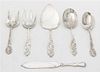 * A Group of Silver Serving Articles, Various Makers, comprising two serving sets and one Bigelow, Kennard knife.