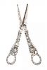 * A Pair of Silver Grape Shears, Georg Jensen, of typical form, decorated with figures amongst grape vines.