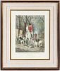 Two English Sporting Prints Height 25 1/2 x width 20 1/4 inches.