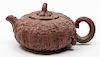A Large Yixing Pottery Teapot Diameter of teapot 7 inches.