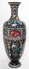 A Large Japanese Cloisonne Vase. Height 35 inches.