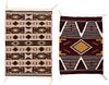 * Two Navajo Wool Rugs Larger 30 1/2 x 19 1/2 inches.