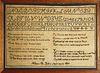 1826 Nancy B Jenks New England sampler with verse, 11” x 17.5”