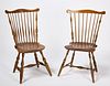 Two Similar Windsor Chairs