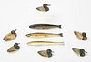 Miniature Carved Fish and Decoys