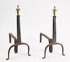 Pair of Early Andirons