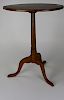 Shaker maple candle stand from the Hodges family of Salem, Mass.