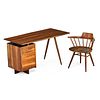GEORGE NAKASHIMA Desk and Captain's chair