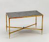 STYLE OF JANSEN, MARBLE TOP LOW TABLE