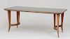 STYLE OF ICO PARISI, GLASS TOP DINING TABLE