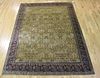 Vintage And Finely Hand Woven Agra Carpet.