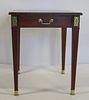 Stickley Audi Mahogany Inlaid Side Table