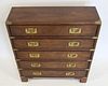 W. M. Sloane Signed Campaign Style Dresser