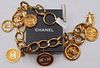 JEWELRY. Vtg Chanel Gold-Tone Statement Necklace.