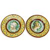 Pair of Early 20th Century Italian Majolica Chargers.