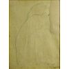 Amedeo Modigliani, Italian (1884-1920) Color Pencil, Portrait of Female Nude.