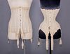 ONE SUMMER & ONE WEDDING CORSET, SPRINGFIELD MA. & FRANCE, 1910s & c. 1885