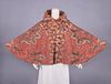 EMBROIDERED & WOVEN KASHMIR SHAWL CAPELET, 1870-1880s