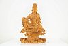 Chinese Boxwood or Sandalwood Guanyin Carving