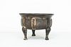 Chinese Bronze Tripod Censer with Gilding 