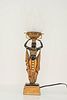Egyptian Revival Torch Table Lamp
