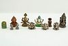 Grp: 10 Small Ganesh Figures