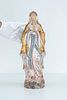 PEMA Italian Wood Carving Mary with Rosary