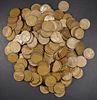 250 MIXED DATE "S" CIRC WHEAT CENTS