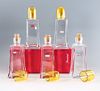 5 Baccarat Crystal Carre Flacons / Decanters