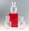 3 Baccarat Crystal Pitchers / Vases