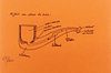 Rene Magritte - Pipe Diagram (Orange)