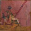 Robert Brisley (American, 20th Century) Fisherman, Oil on canvas,