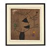Joan Miró (Sp., 1893-1983),Femme et Oiseau, II/X 