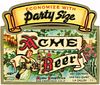 1943 Acme Beer Quart Label WS33-16 San Francisco, California