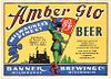 1933 Amber Glo Beer 12oz Label WI284-01 Milwaukee, Wisconsin