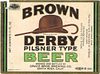 1933 Brown Derby Beer 11oz Label WS54-04 Santa Rosa, California