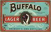 1935 Buffalo Lager Beer Label 64oz Half Gallon WS28-15 Sacramento, California