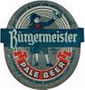 1940 Burgermeister Pale Beer Label 8oz WS47-17V San Francisco, California