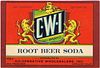 1942 C.W.I Root Beer Label Soda 12oz Label WS46-04V San Francisco, California