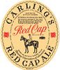 1940 Carling's Red Cap Ale 12oz Label OH36-24 Cleveland, Ohio