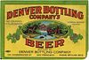 1935 Denver Bottling Company's Beer 11oz Label WS46-11 San Francisco, California